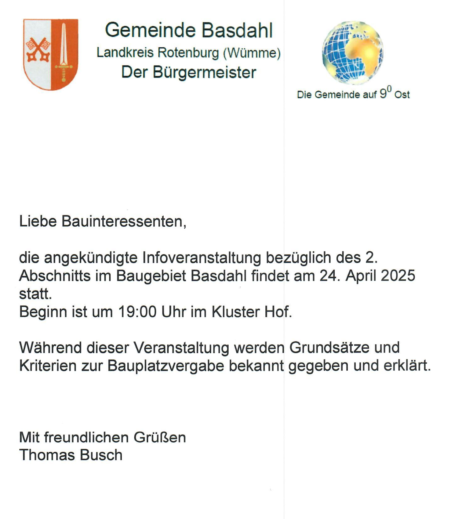 Bekanntmachung Bauplaetze042025
